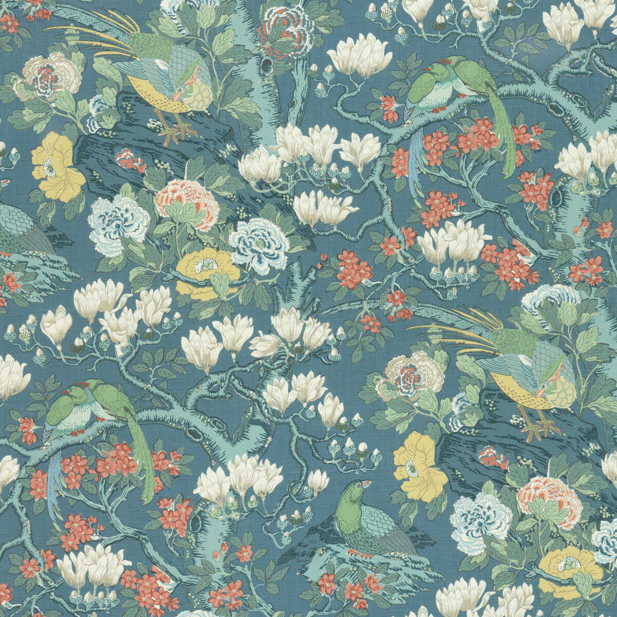 Rockbird Signature - Teal - G P & J BAKER Fabric