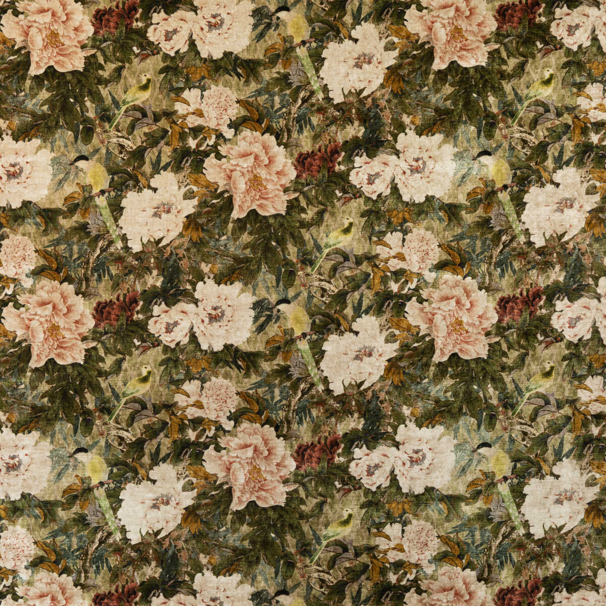 Oriental Garden - Mole - G P & J BAKER Fabric