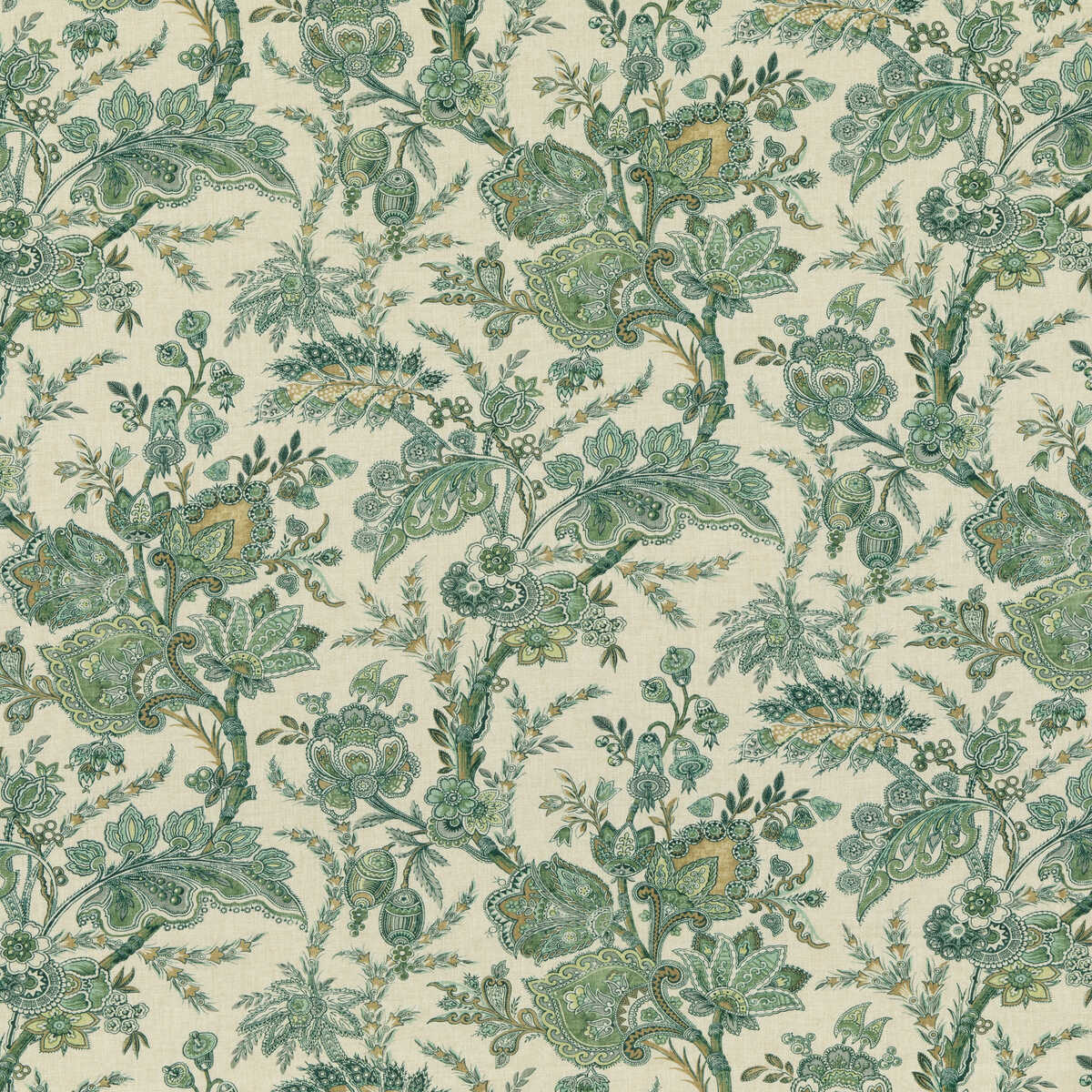 Jewel Indienne - Emerald - G P & J BAKER Fabric