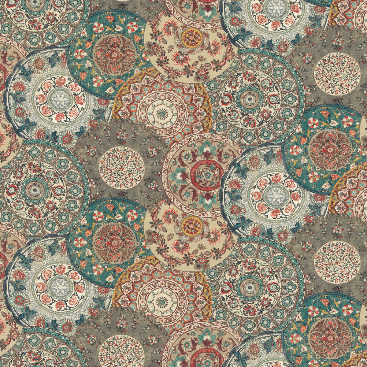 Imari - Teal - G P & J BAKER Fabric
