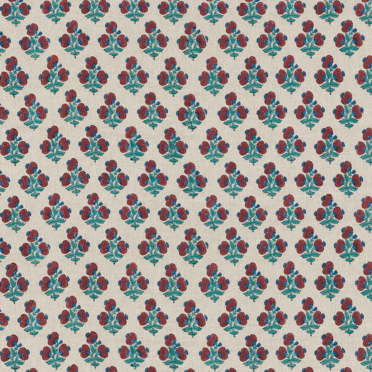 Bp1091610 Jaipur Poppy Red Blue G P J Baker Fabric