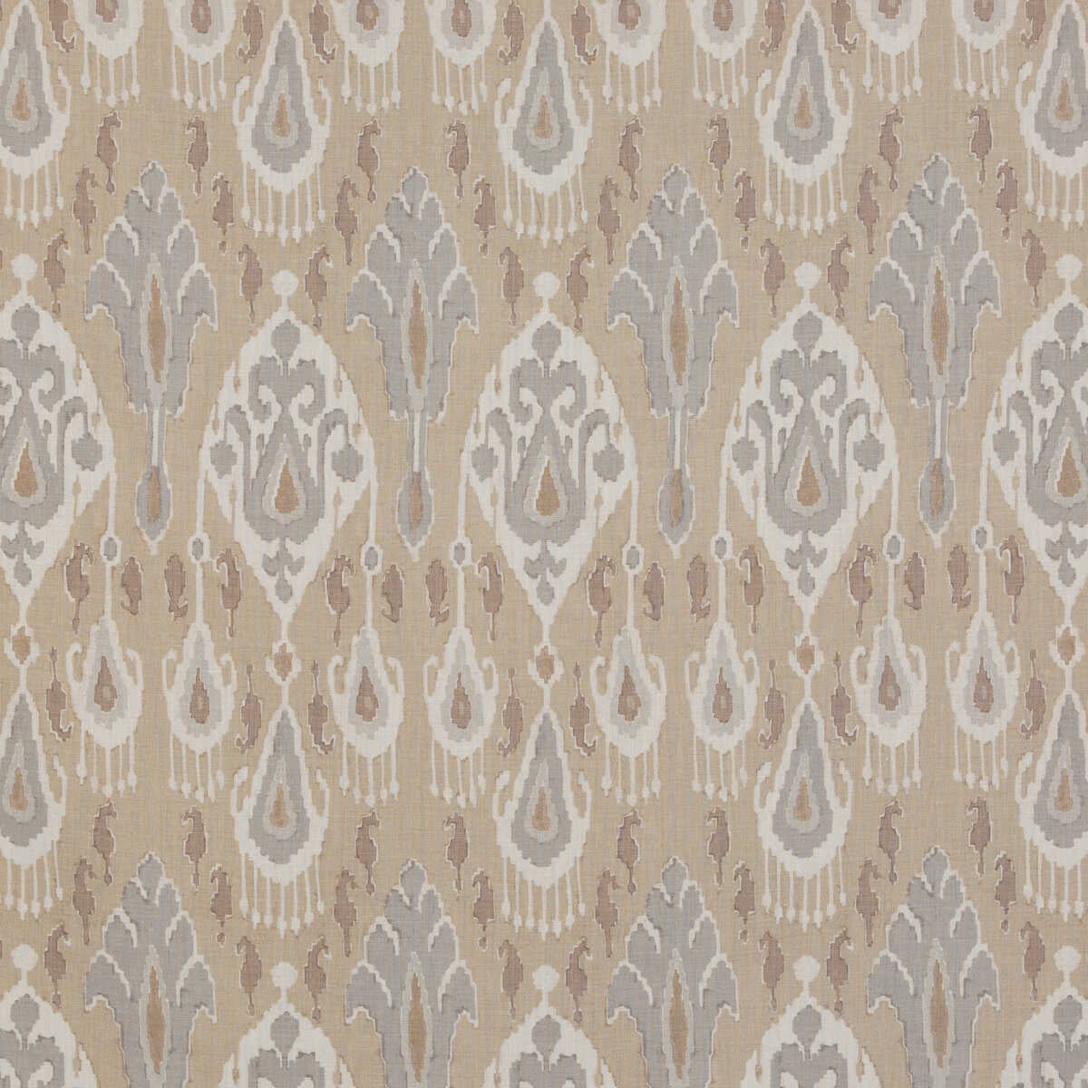 Ikat Bokhara Linen - Parchment - G P & J BAKER Fabric