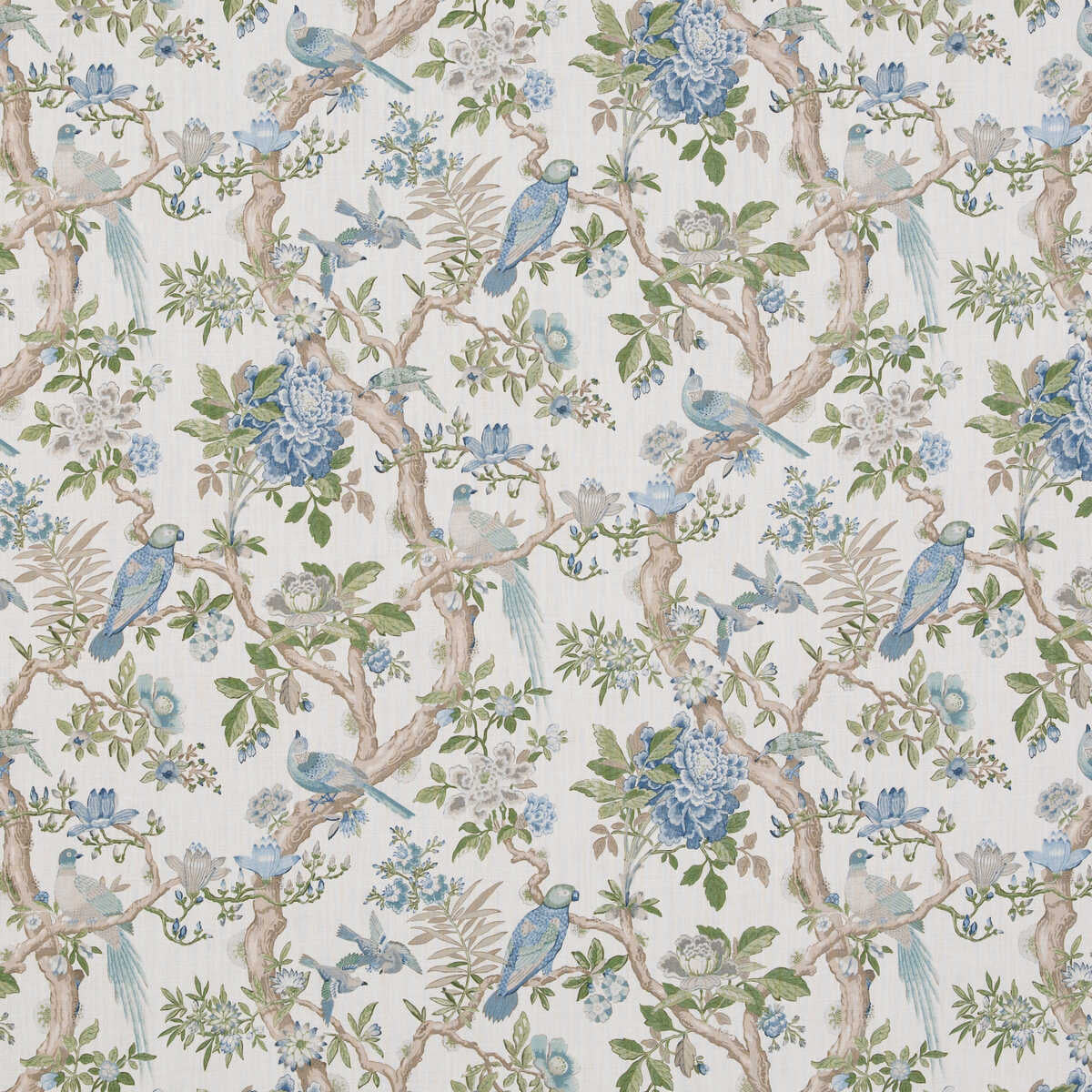 Eltham - Blue - G P & J BAKER Fabric