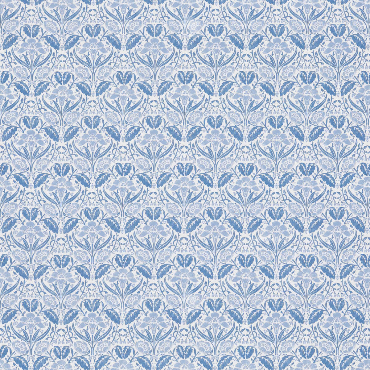 Iris Meadow Cotton - Blue - G P & J BAKER Fabric