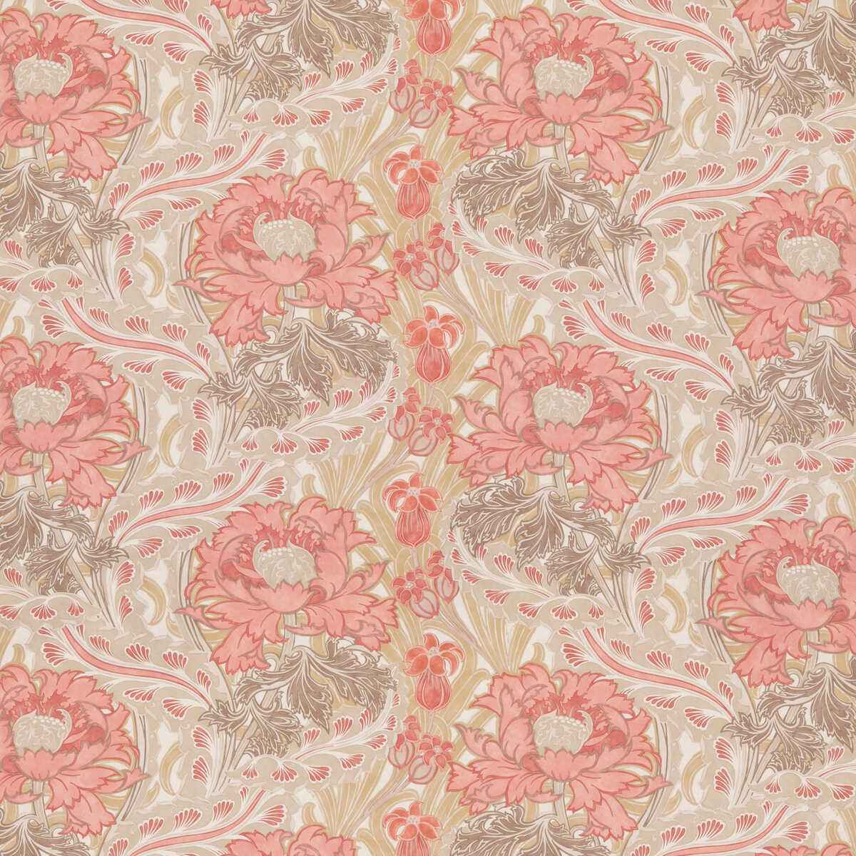 Bp1096910 Brantwood Cotton Coral Sand G P J Baker Fabric - G P & J BAKER Fabric