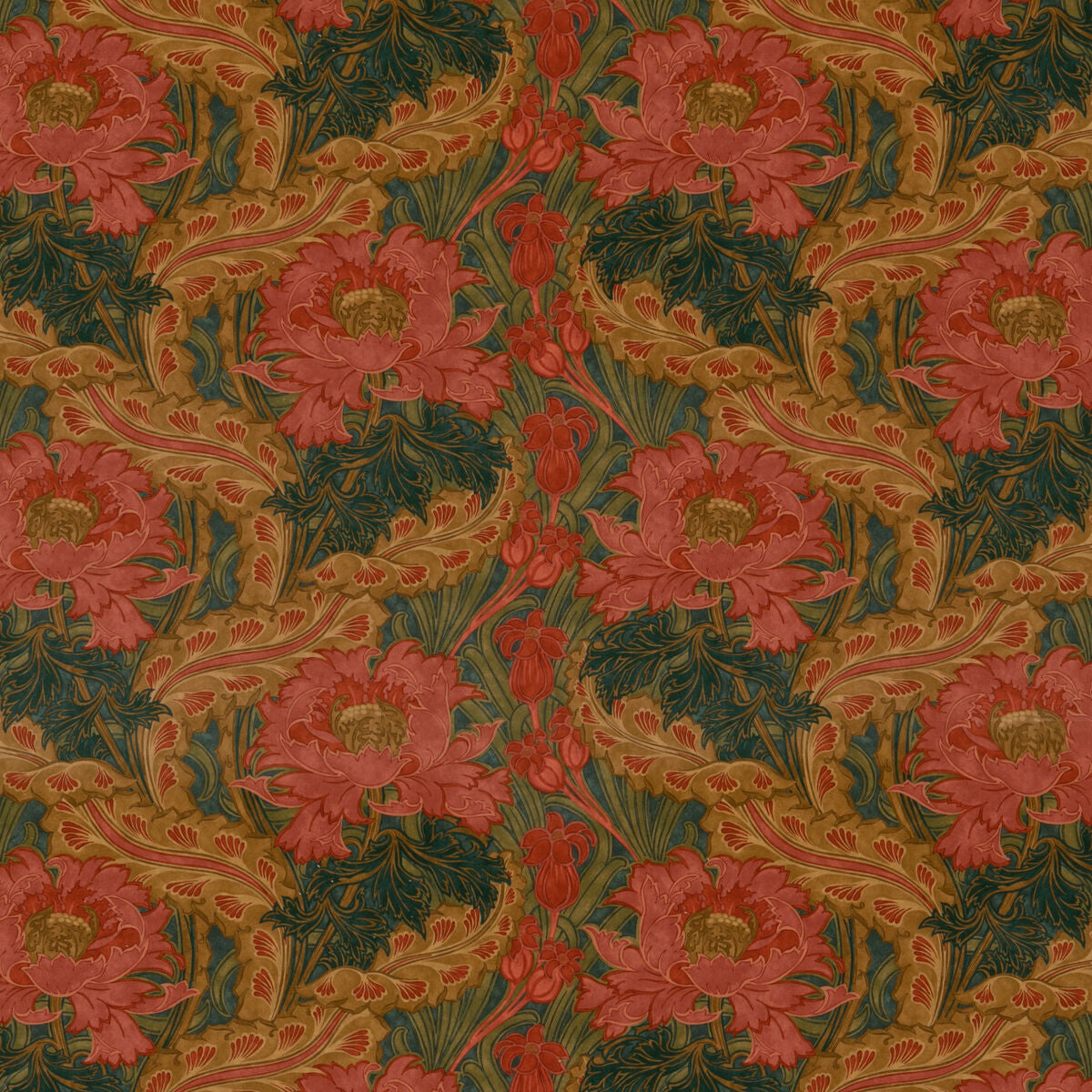 Brantwood Velvet - Rose/Green
