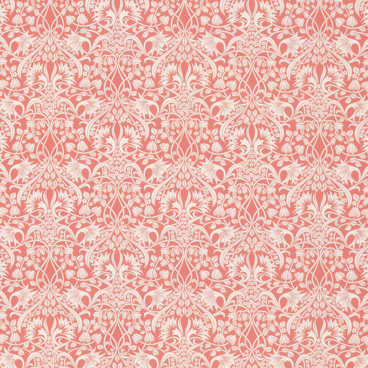 Fritillerie Cotton - Coral - G P & J BAKER Fabric