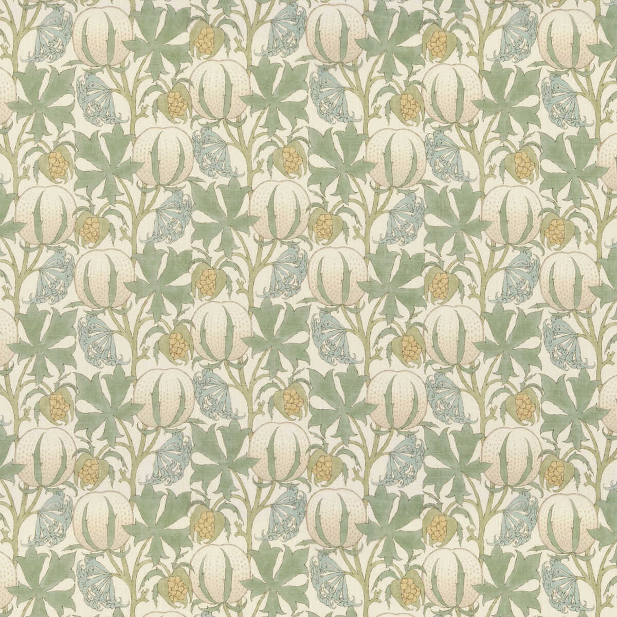 Pumpkins - Aqua - G P & J BAKER Fabric