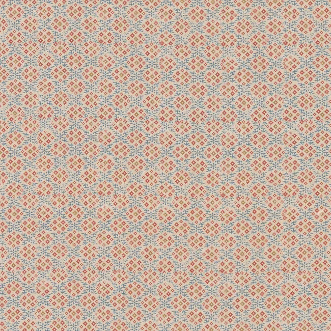 BP11001.1.0 GRANTLY INDIGO/RED - G P & J BAKER Fabric