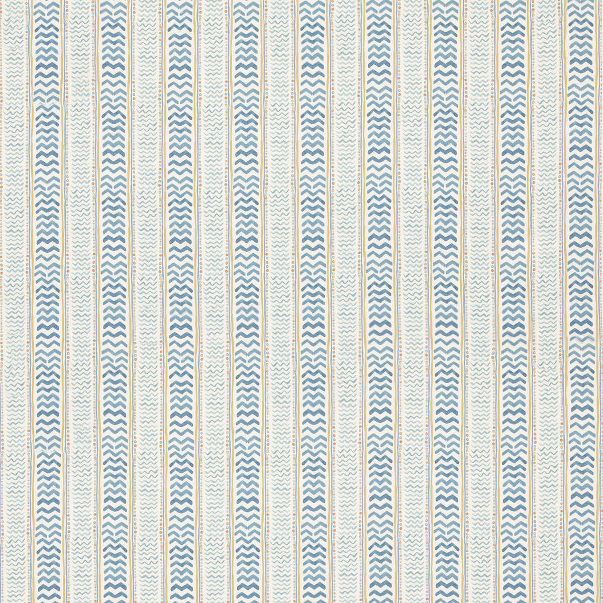 Wriggle Room - Blue/Yellow - G P & J BAKER Fabric