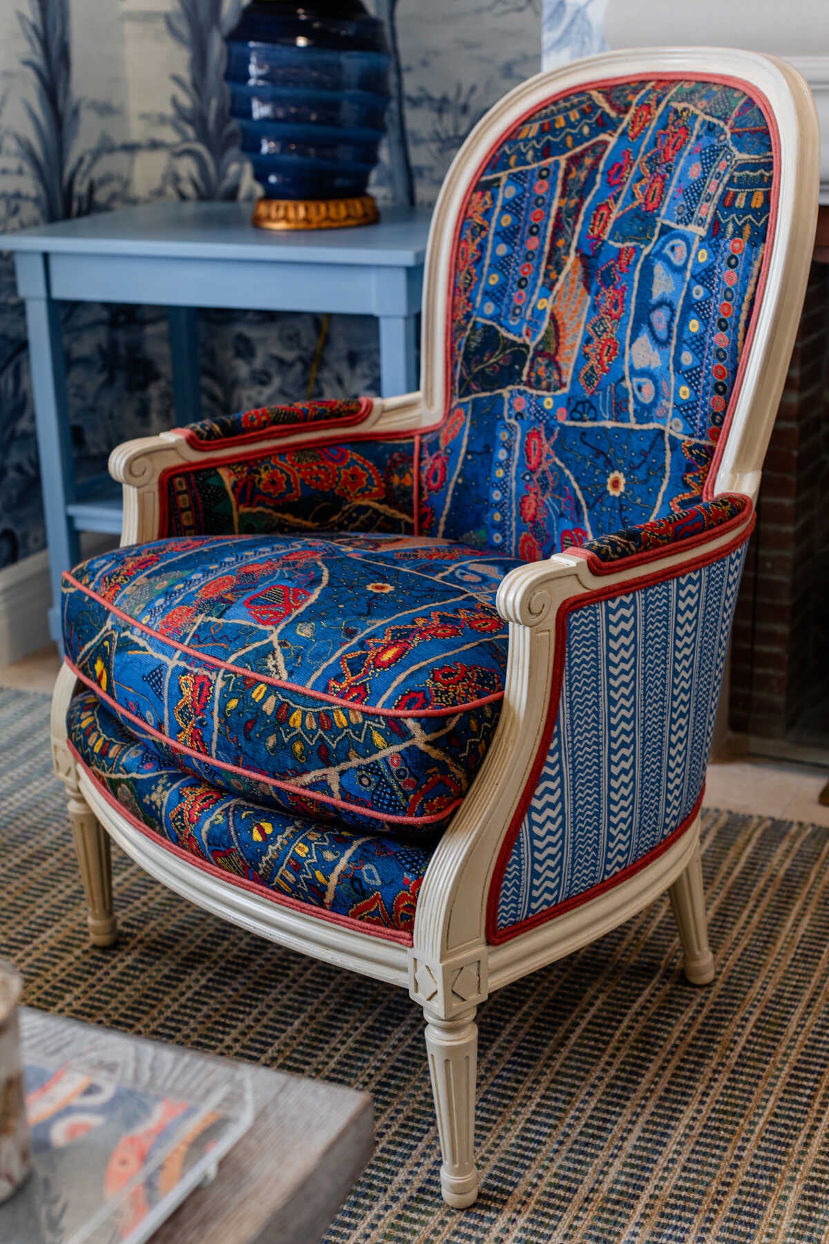 Front Row - Jewel Blue - G P & J BAKER Fabric