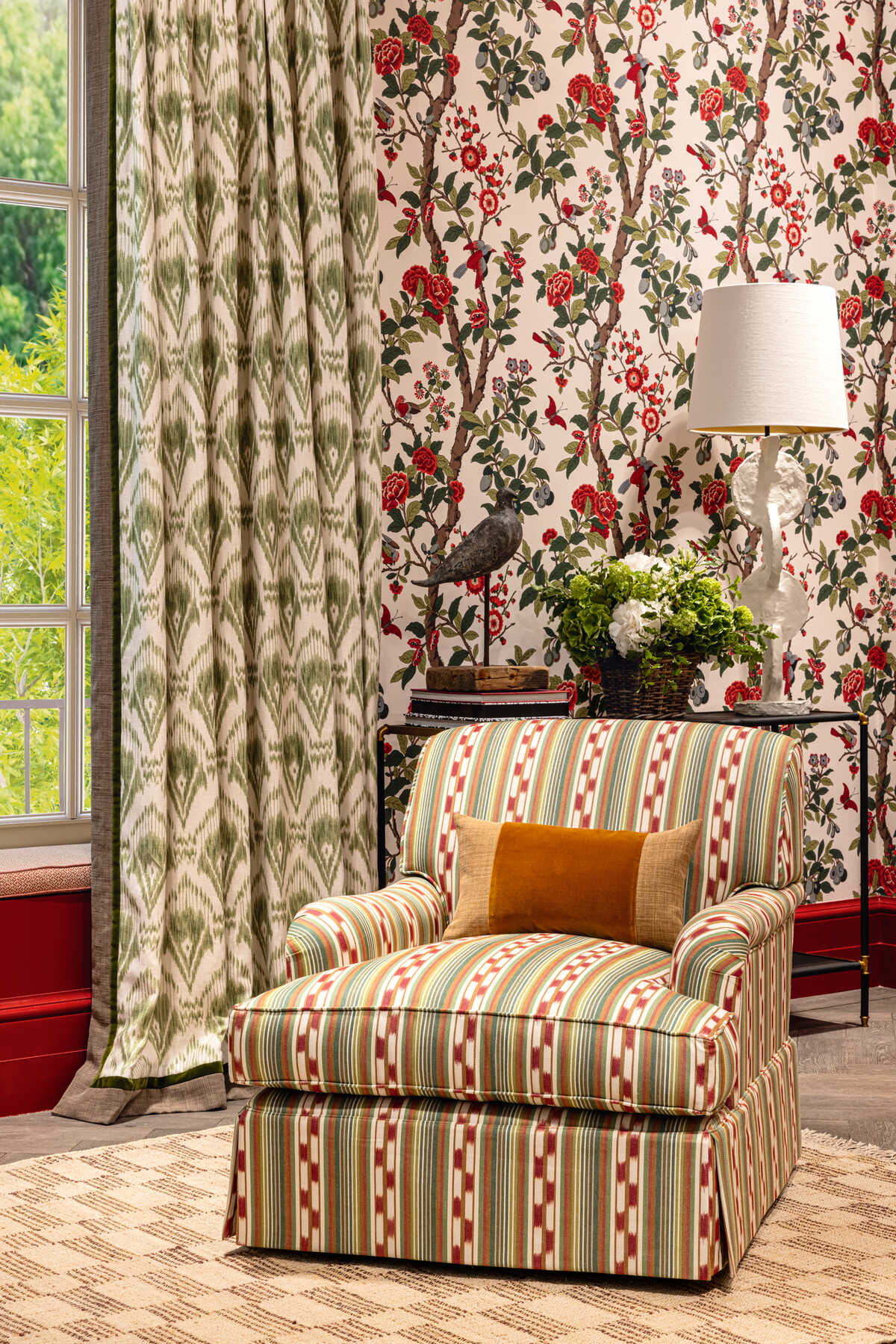 Zaraband - Green - G P & J BAKER Fabric