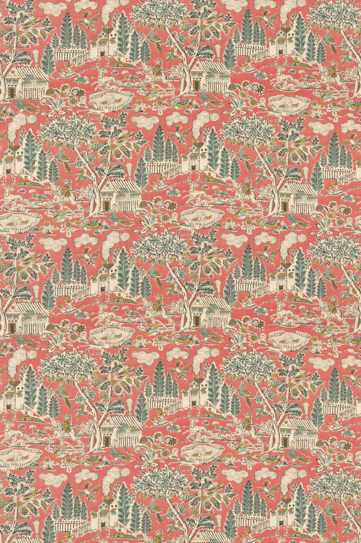 Home Park - Old Red - G P & J BAKER Fabric