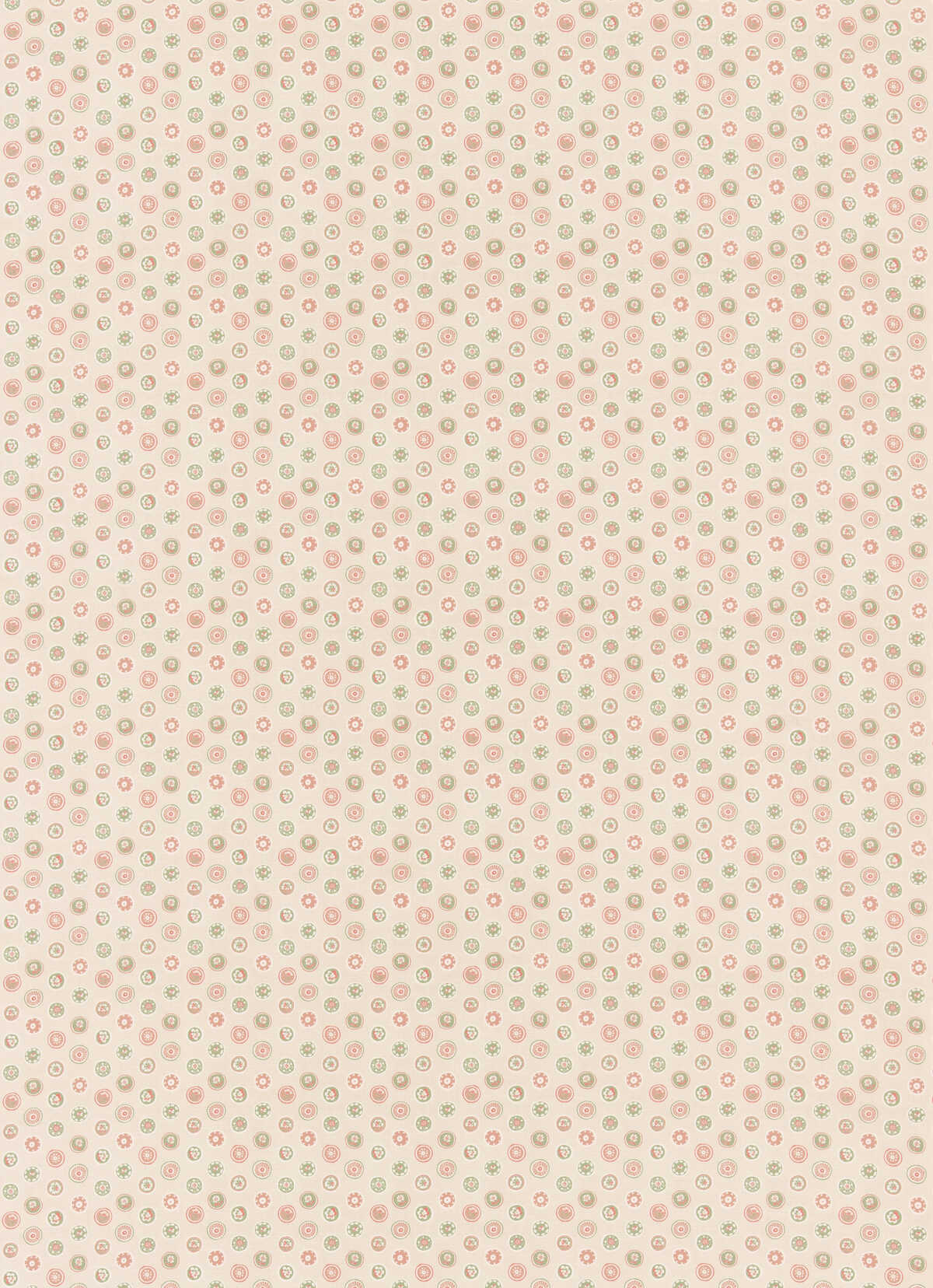 Court Buttons - Pink/Green - G P & J BAKER Fabric