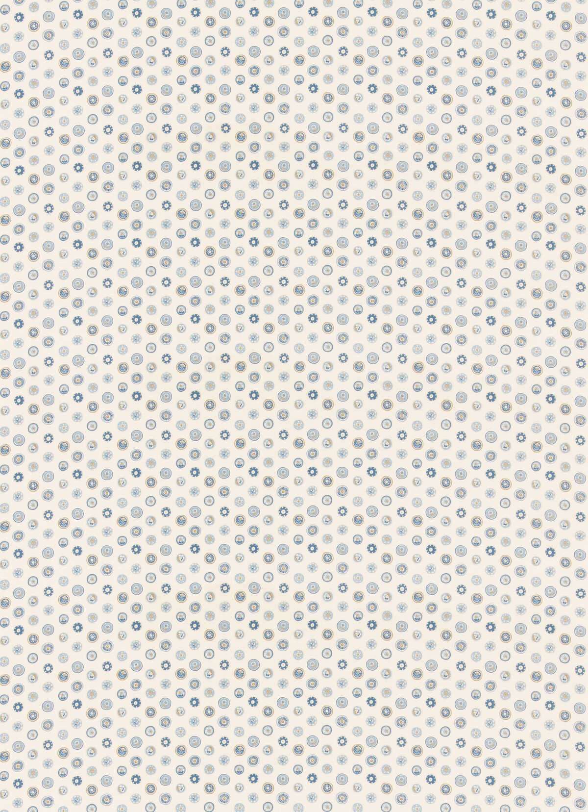 Court Buttons - Blue - G P & J BAKER Fabric