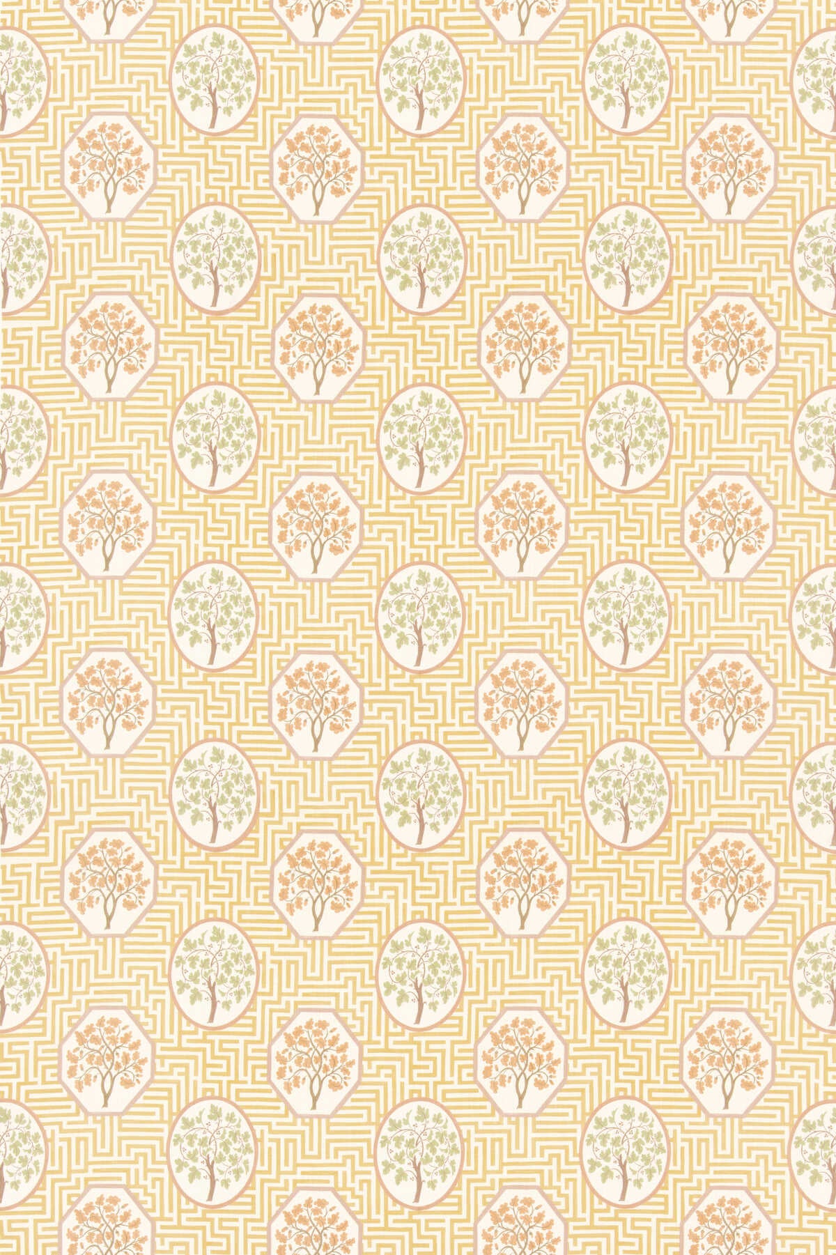 Royal Maze - Ochre - G P & J BAKER Fabric