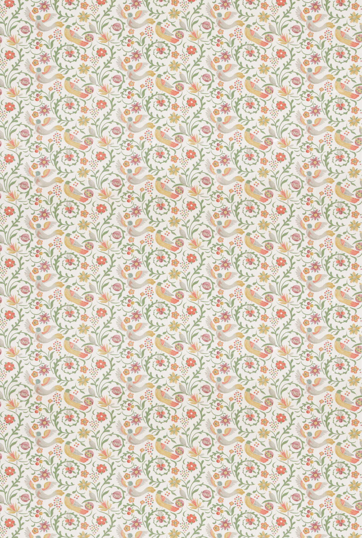Royal Court - Red/Green - G P & J BAKER Fabric