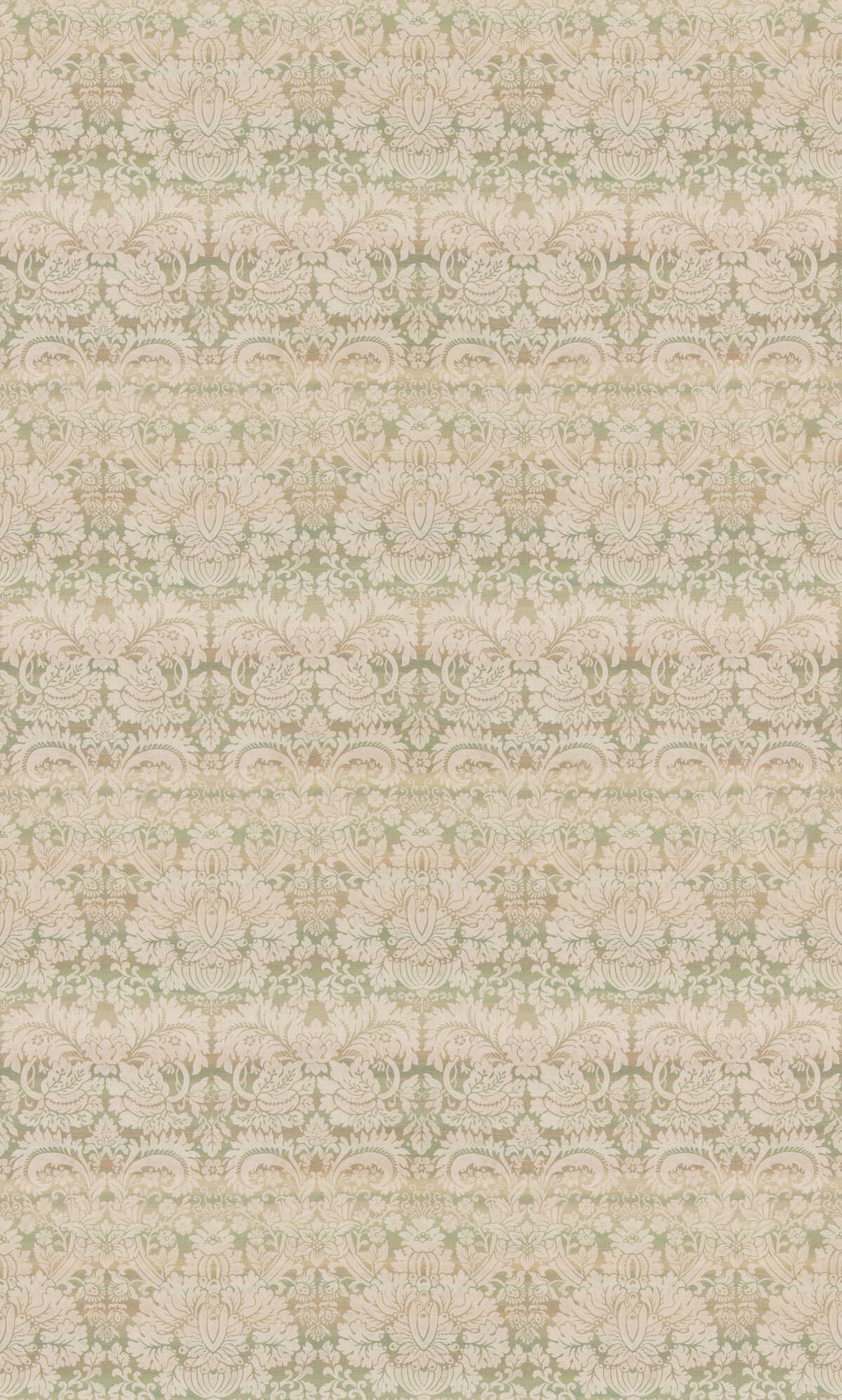 Queen'S Damask - Green - G P & J BAKER Fabric