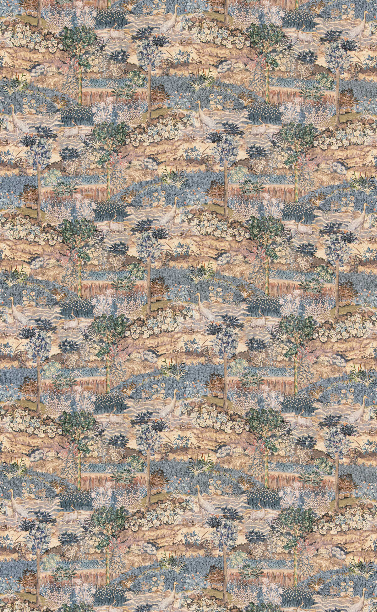 Palace Tapestry - Royal Blue - G P & J BAKER Fabric