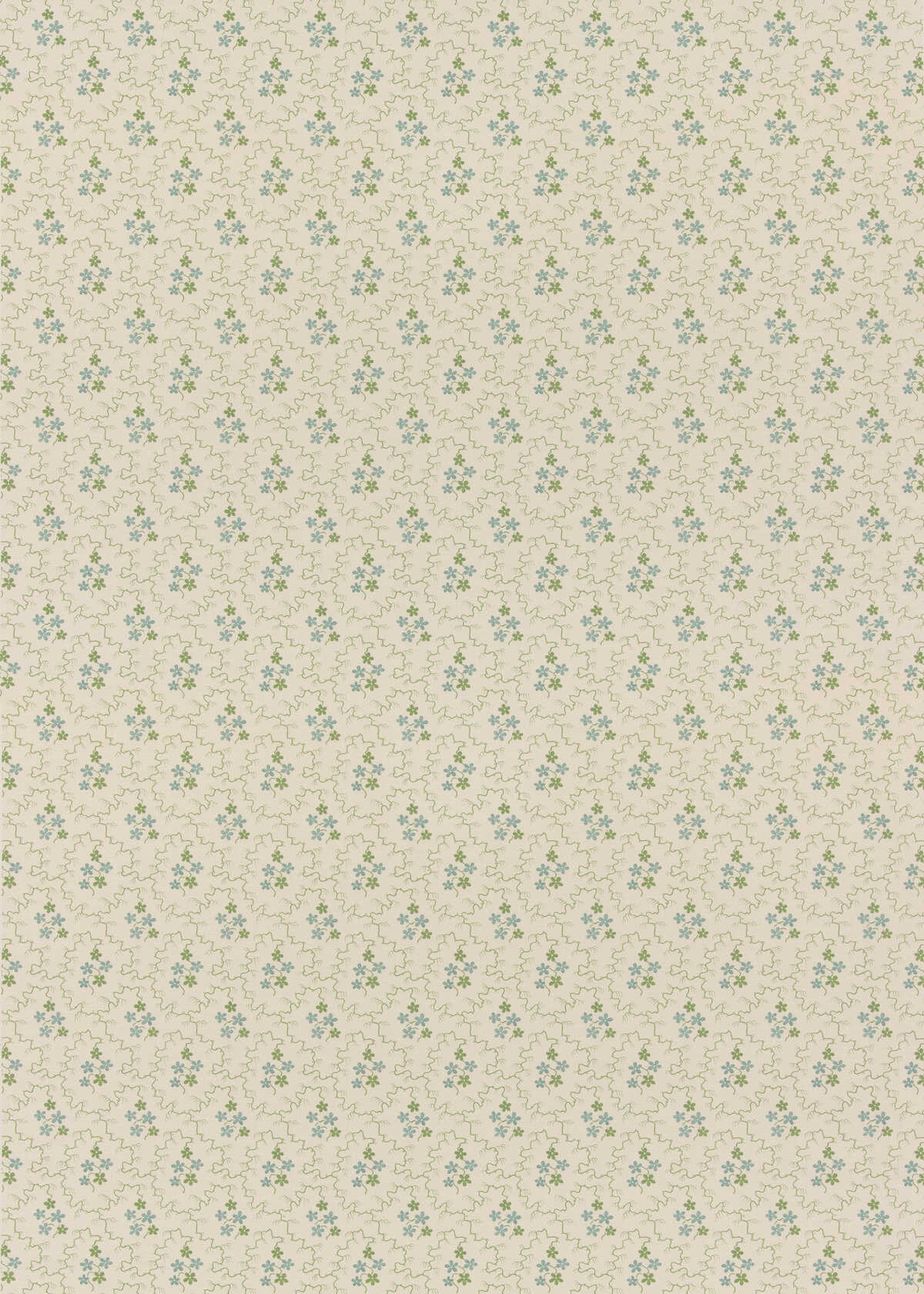 Posy - Green/Aqua - G P & J BAKER Fabric