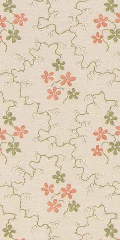 Bp1110530 Posy Green Red G P J Baker Fabric - G P & J BAKER Fabric