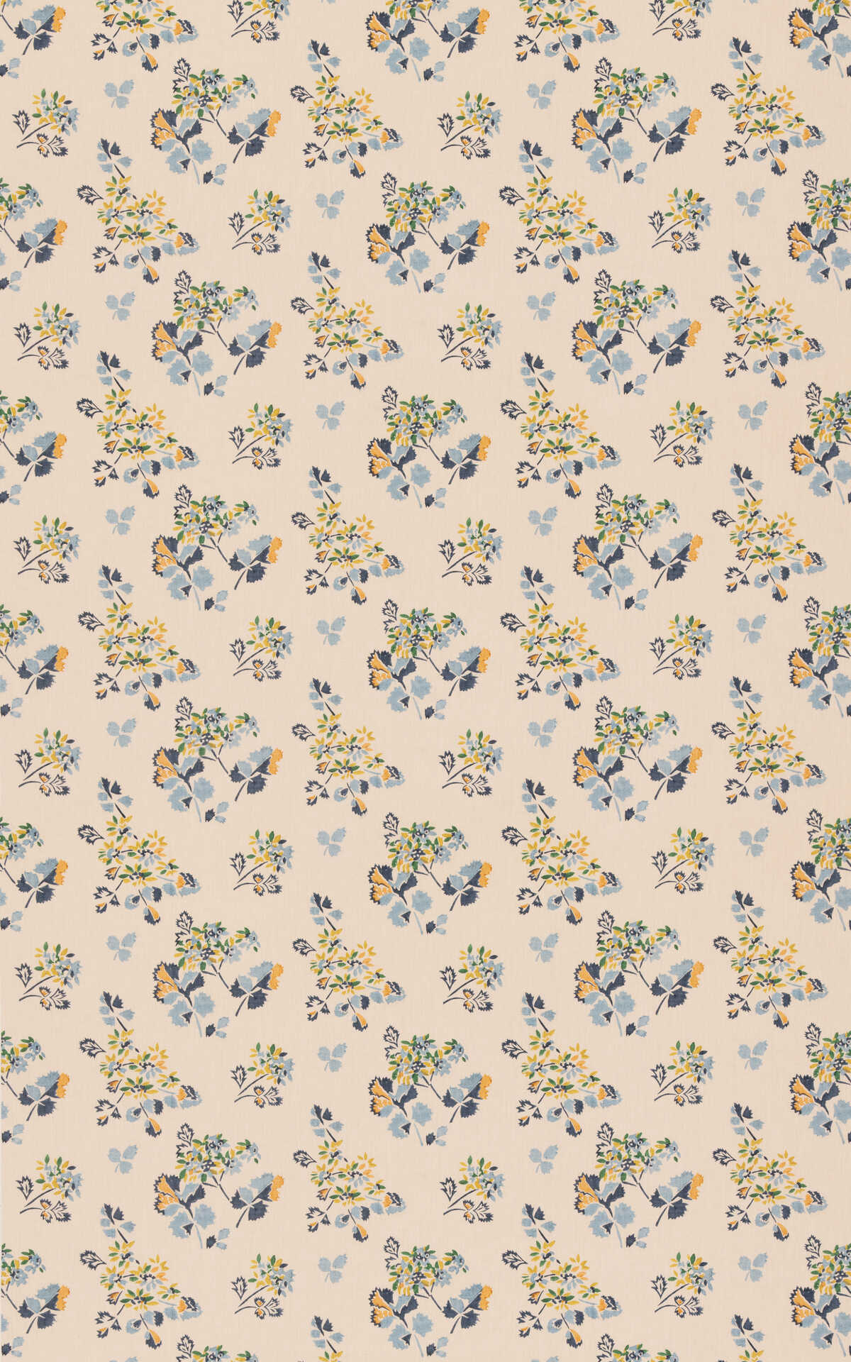 Forest Flower - Blue/Green - G P & J BAKER Fabric