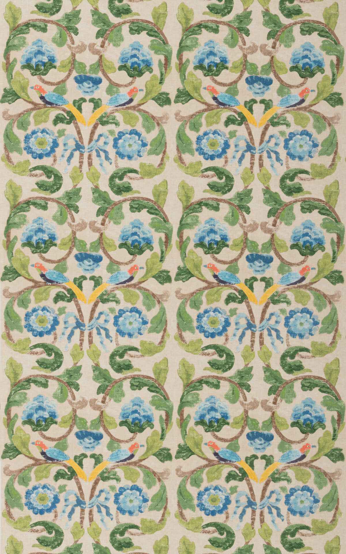 Bp1113520 Tudor Rose Blue Green G P J Baker Fabric