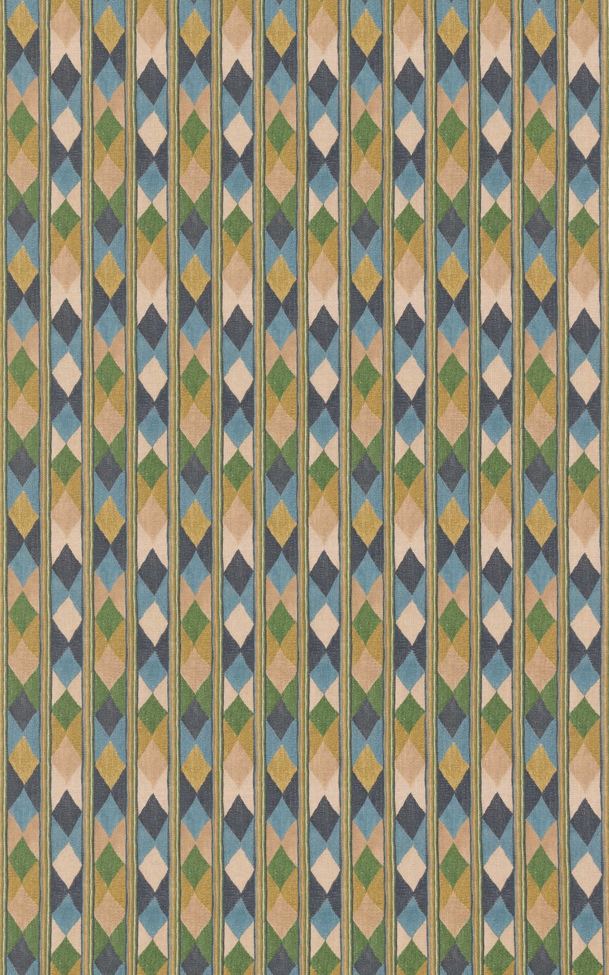 Compass - Blue/Green - G P & J BAKER Fabric