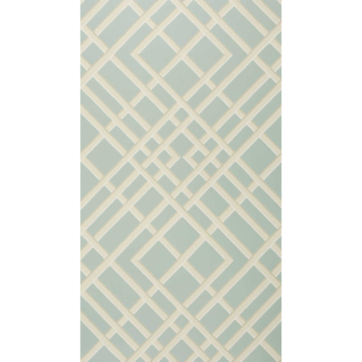 Treillage Sidewall - Glacier - BRUNSCHWIG & FILS Wallpaper