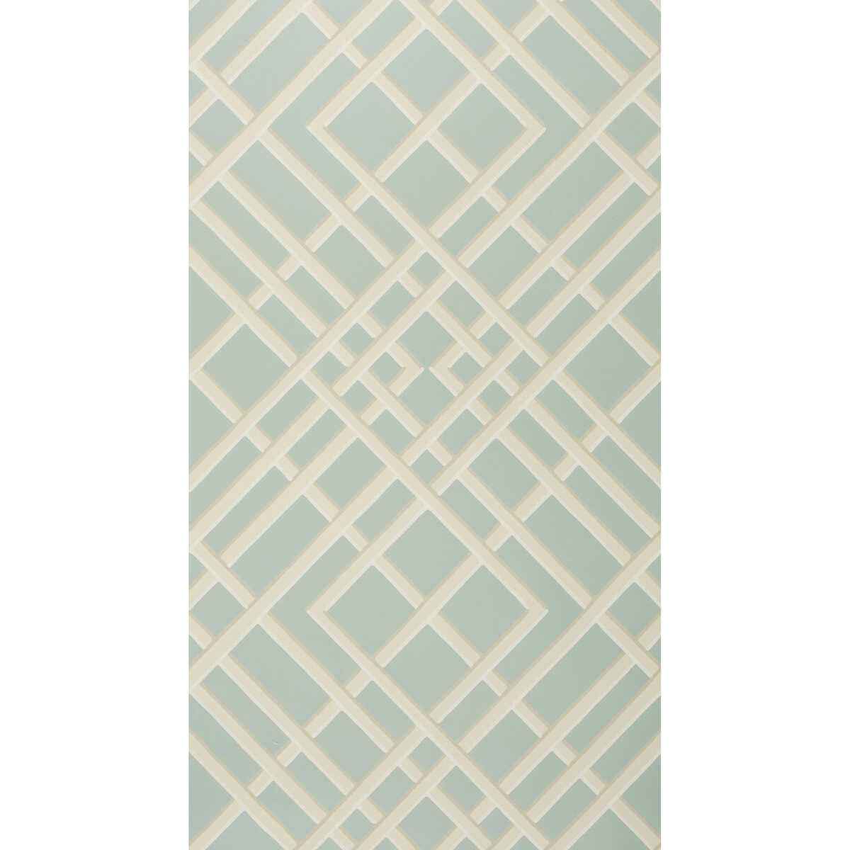 Br60100150 Treillage Sidewall Glacier Brunschwig Fils Wallpaper - BRUNSCHWIG & FILS Wallpaper