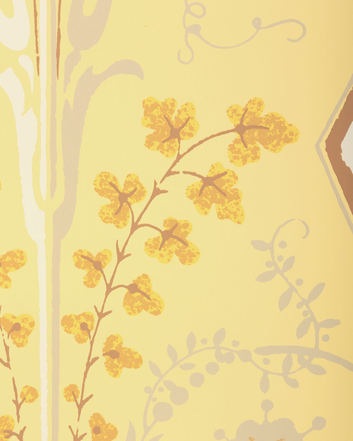 Gallier Diamond - Honey - Brunschwig & Fils Wallpaper