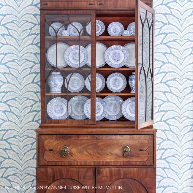 Talavera - Blue - BRUNSCHWIG & FILS Wallpaper