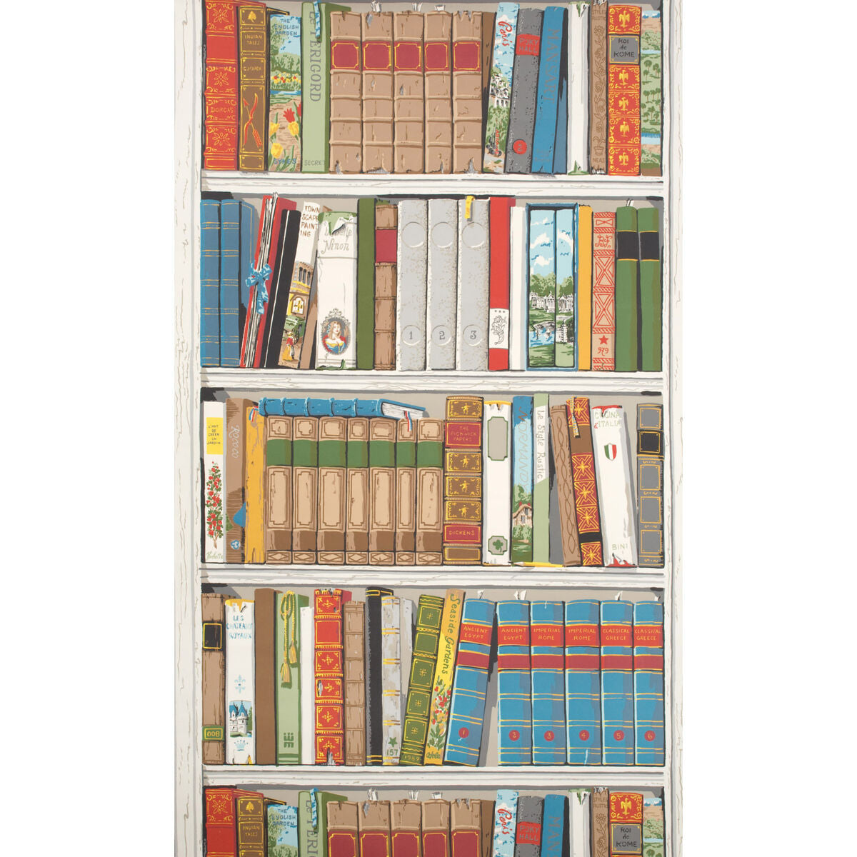 Bibliotheque - Multicolor - Brunschwig & Fils Wallpaper
