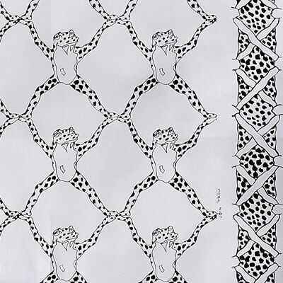Br692300000 Frog Treillage On Vinyl Black White Brunschwig Fils Wallpaper