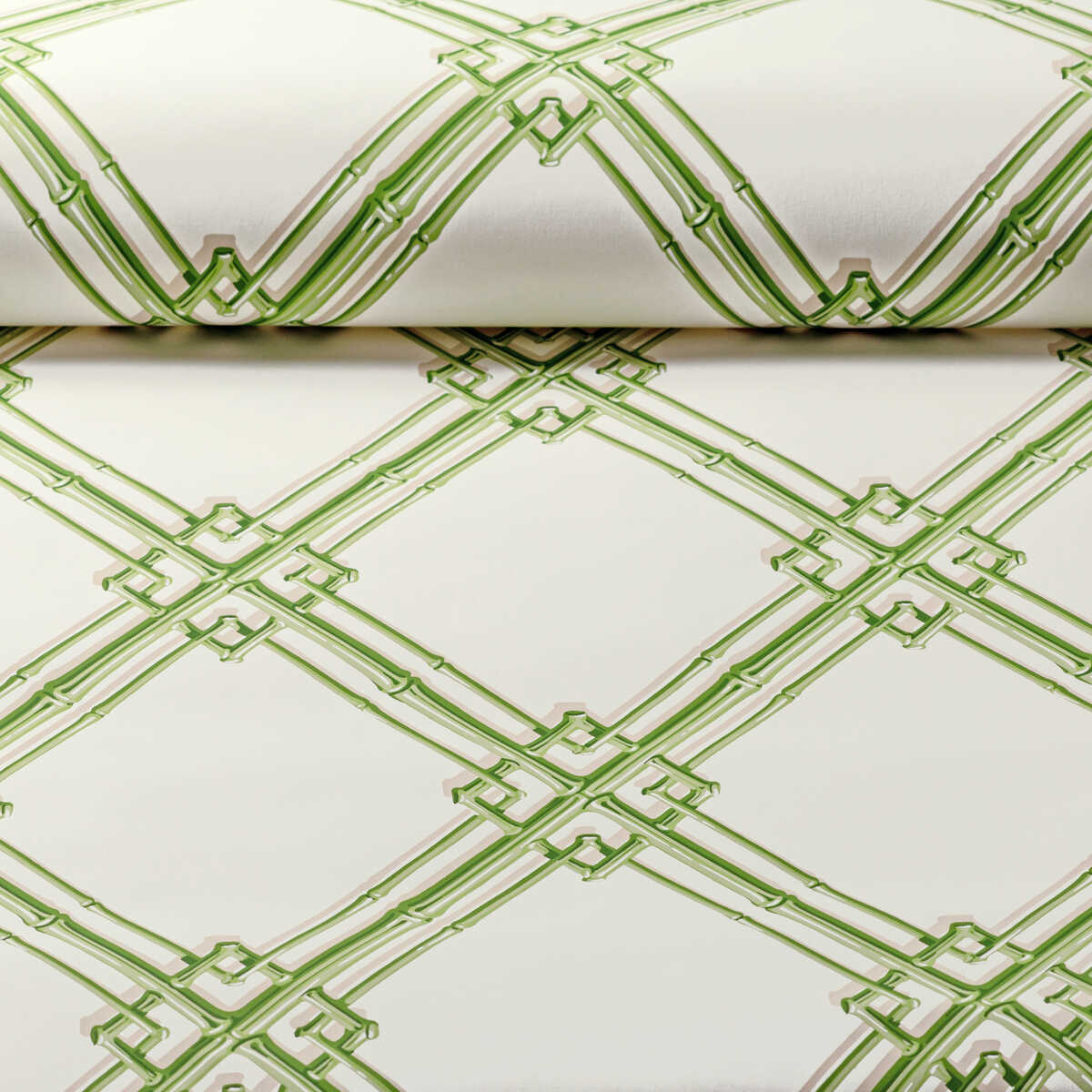Treillage De Bambou - Leaf - BRUNSCHWIG & FILS Wallpaper