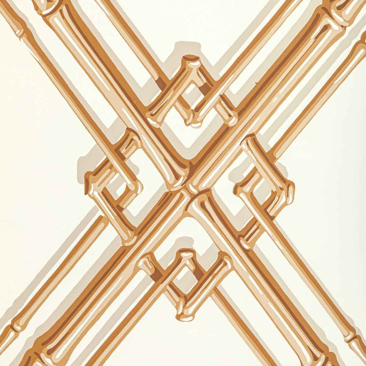 Br6941140 Treillage De Bambou Gold Brunschwig Fils Wallpaper - BRUNSCHWIG & FILS Wallpaper