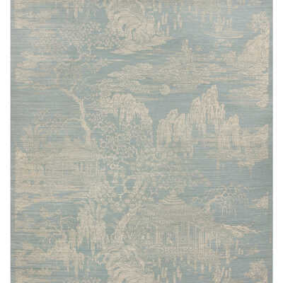 Loyang On Sisal & Cotton - Cream On Iceberg - BRUNSCHWIG & FILS Wallpaper