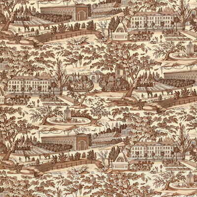 Zarafa - Sepia - BRUNSCHWIG & FILS Wallpaper