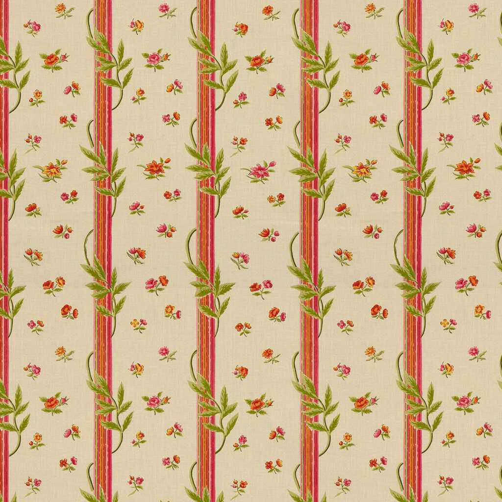 Br7000001210 Les Pampres Rose Mandarin Brunschwig Fils Fabric - BRUNSCHWIG & FILS Fabric