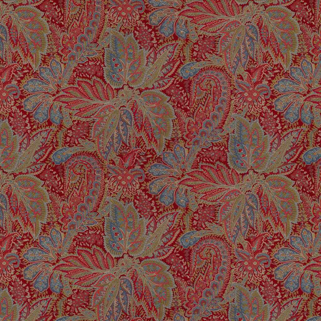 Br704231790 Chandigarh Cotton And Linen Print Garnet Brunschwig Fils Fabric