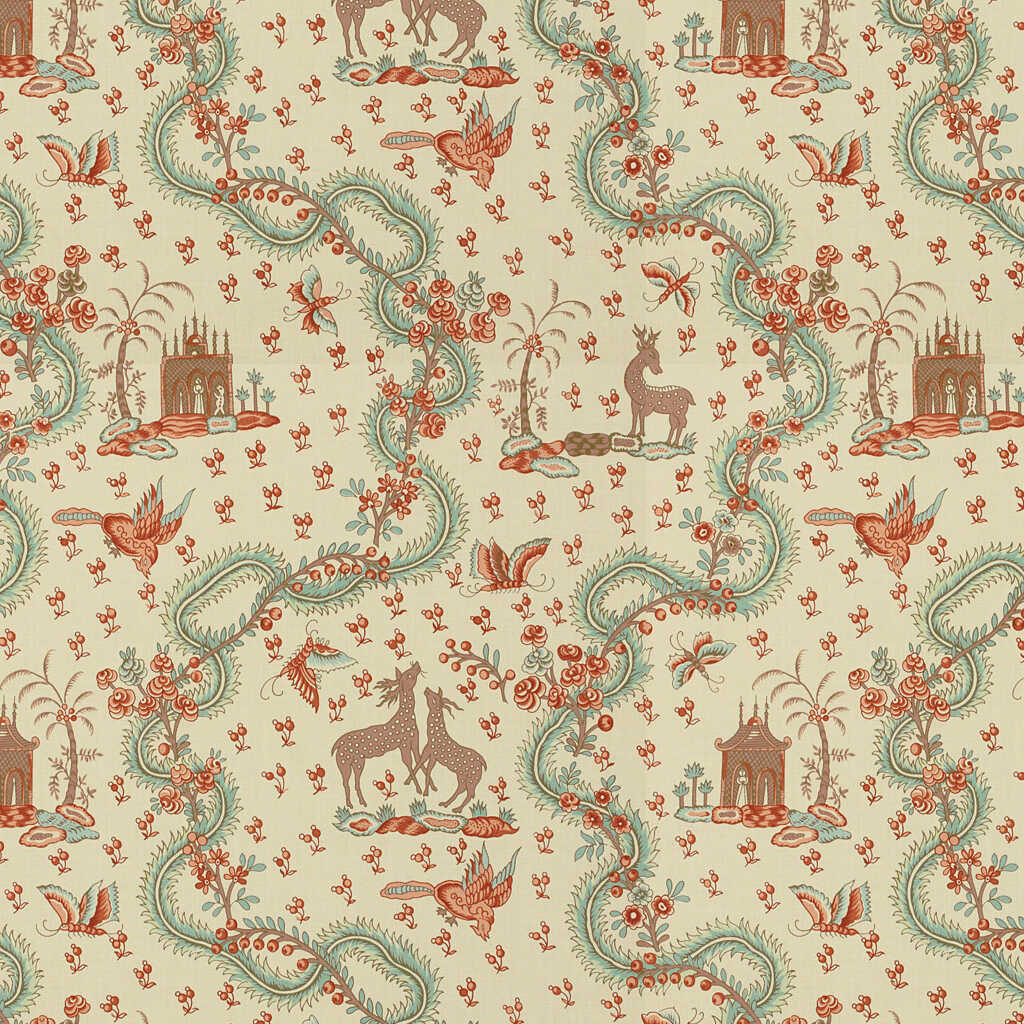 Pondichery - Turquoise - BRUNSCHWIG & FILS Fabric