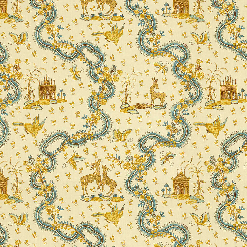 Pondichery - Ambre - BRUNSCHWIG & FILS Fabric
