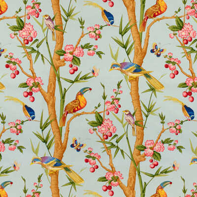 Toucans - Bleu - BRUNSCHWIG & FILS Fabric