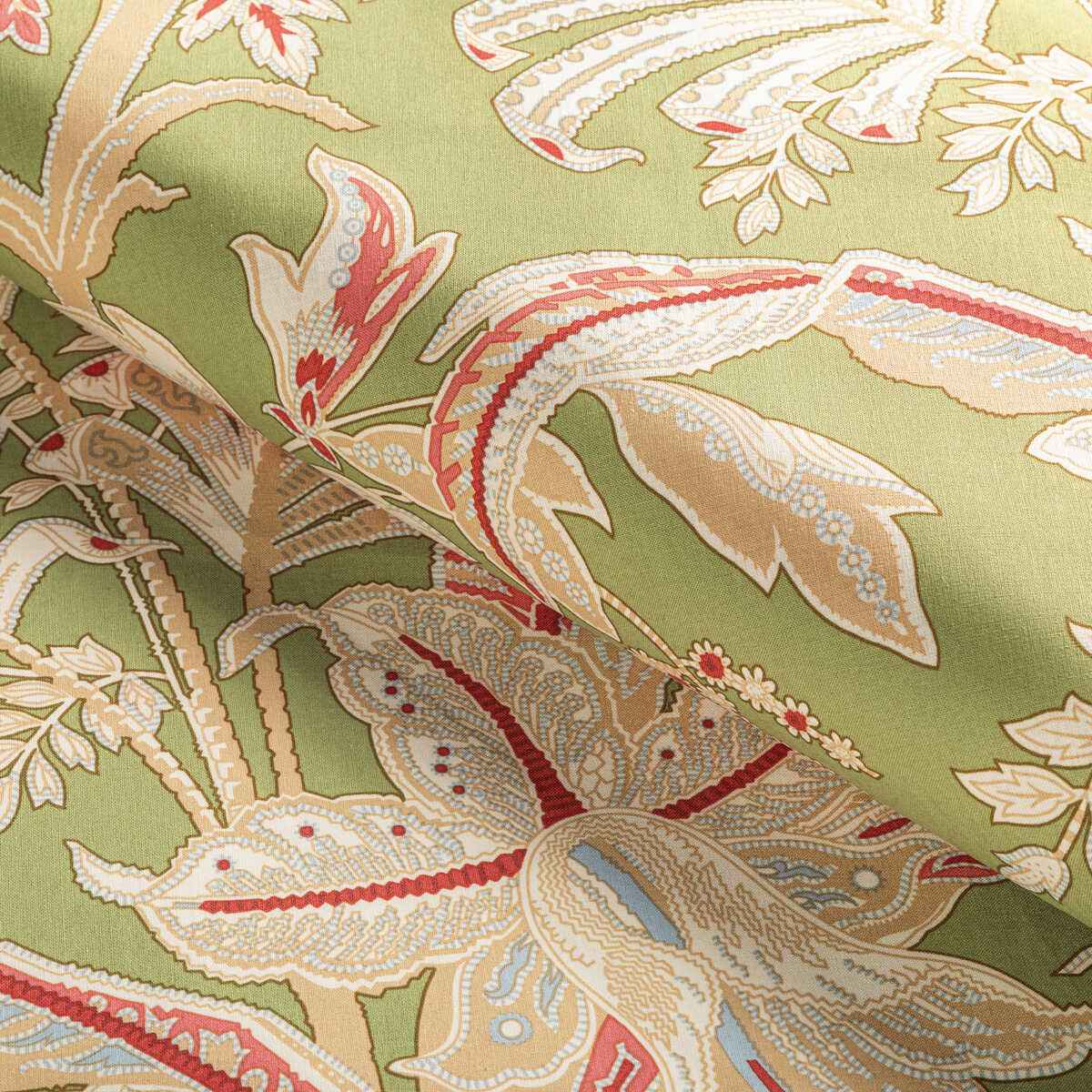 Br791213170 Seychelles Cotton Print Leaf Brunschwig Fils Fabric - BRUNSCHWIG & FILS Fabric