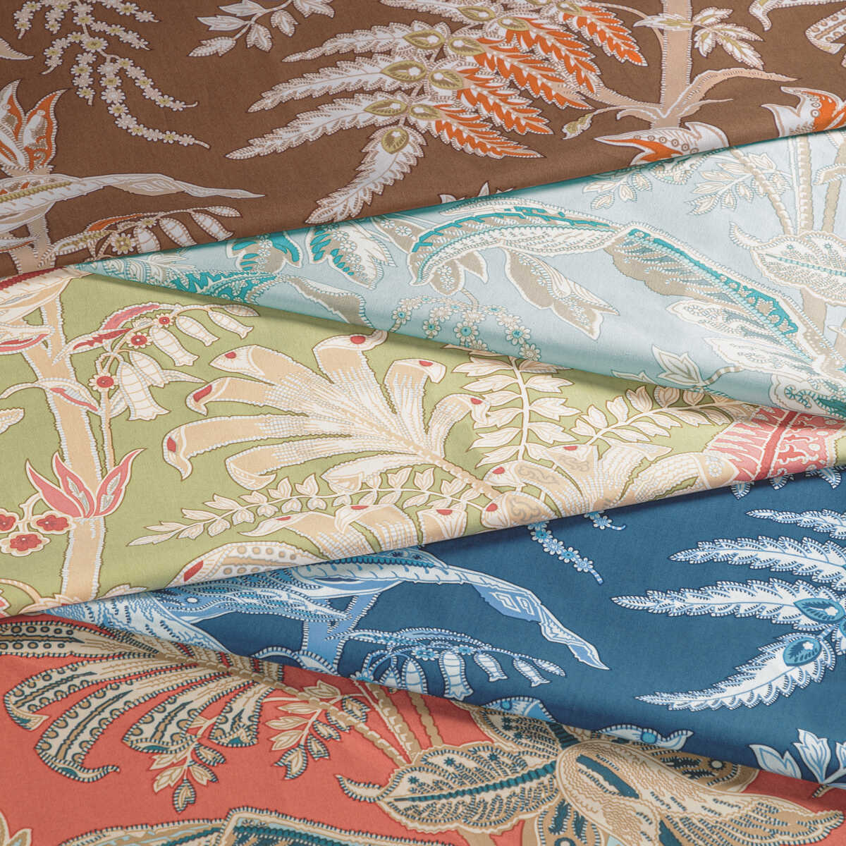 Seychelles Cotton Print - Leaf - BRUNSCHWIG & FILS Fabric