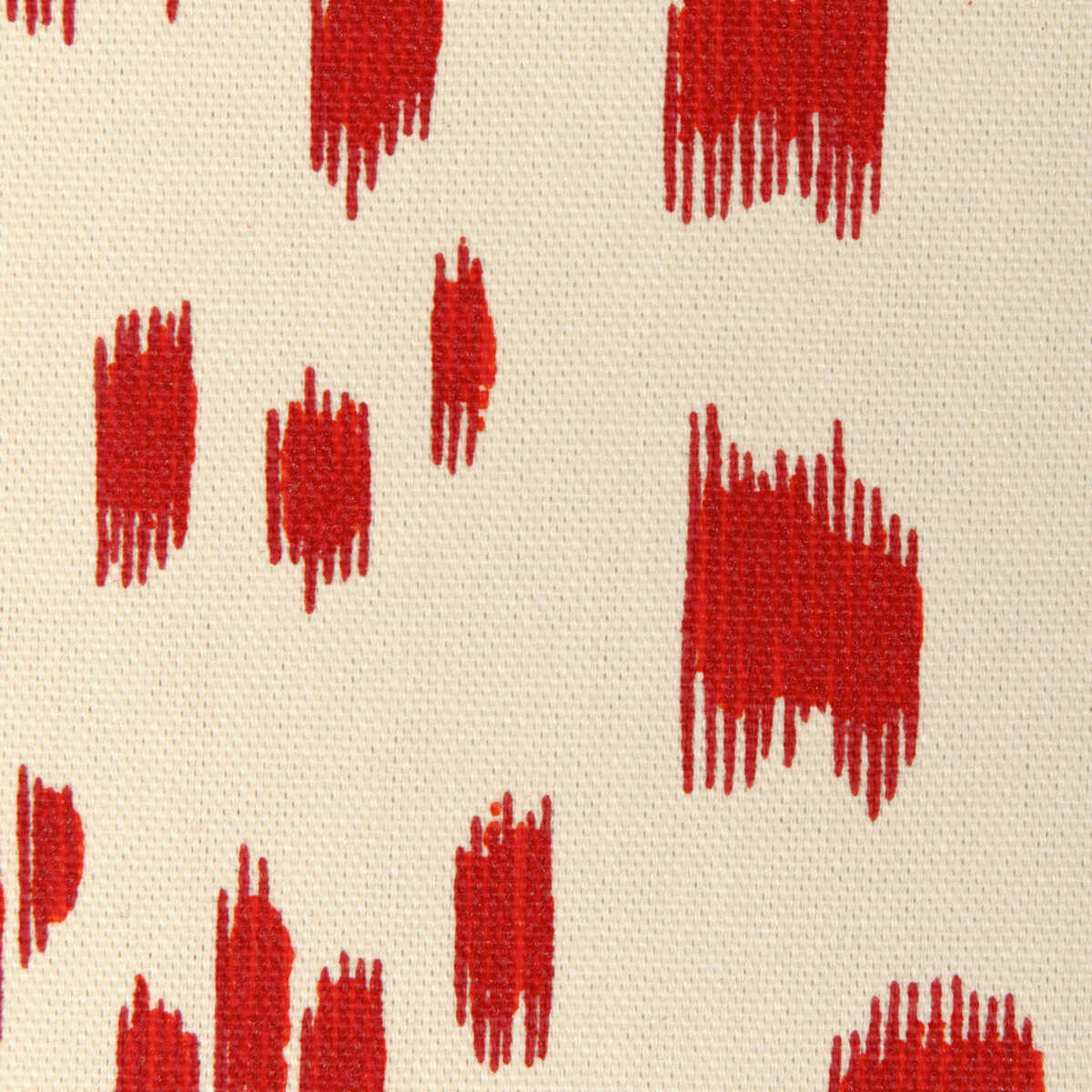 Les Touches Cotton Print - Red - BRUNSCHWIG & FILS Fabric