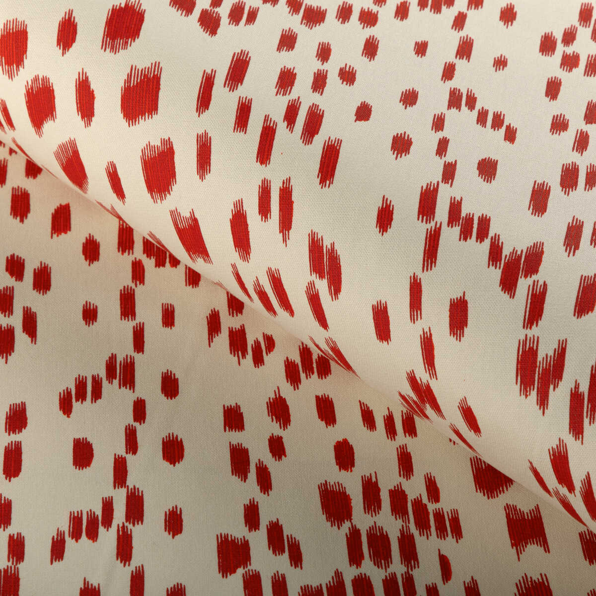 Les Touches Cotton Print - Red - BRUNSCHWIG & FILS Fabric