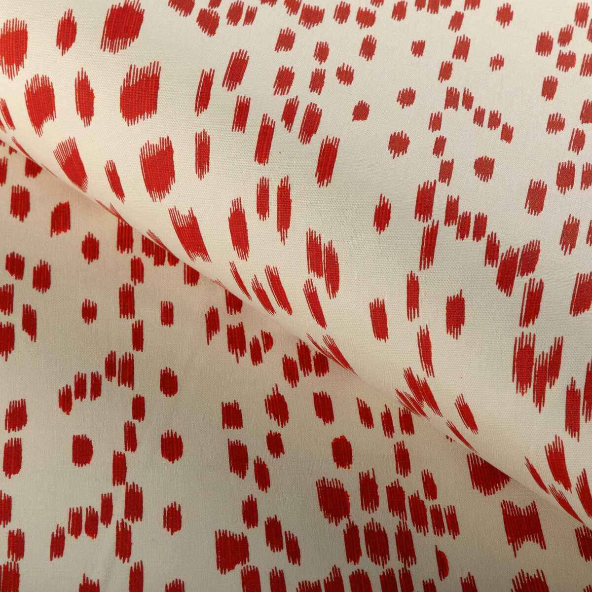 Br795851660 Les Touches Cotton Print Red Brunschwig Fils Fabric - BRUNSCHWIG & FILS Fabric
