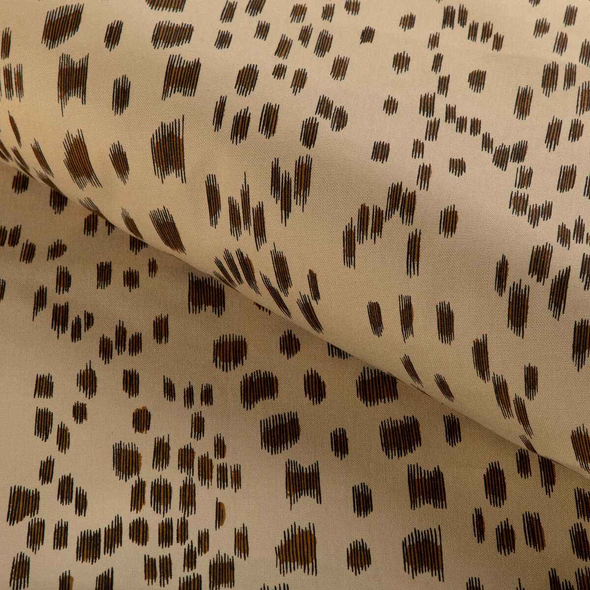 Br795858740 Les Touches Cotton Print Brown Brunschwig Fils Fabric - BRUNSCHWIG & FILS Fabric