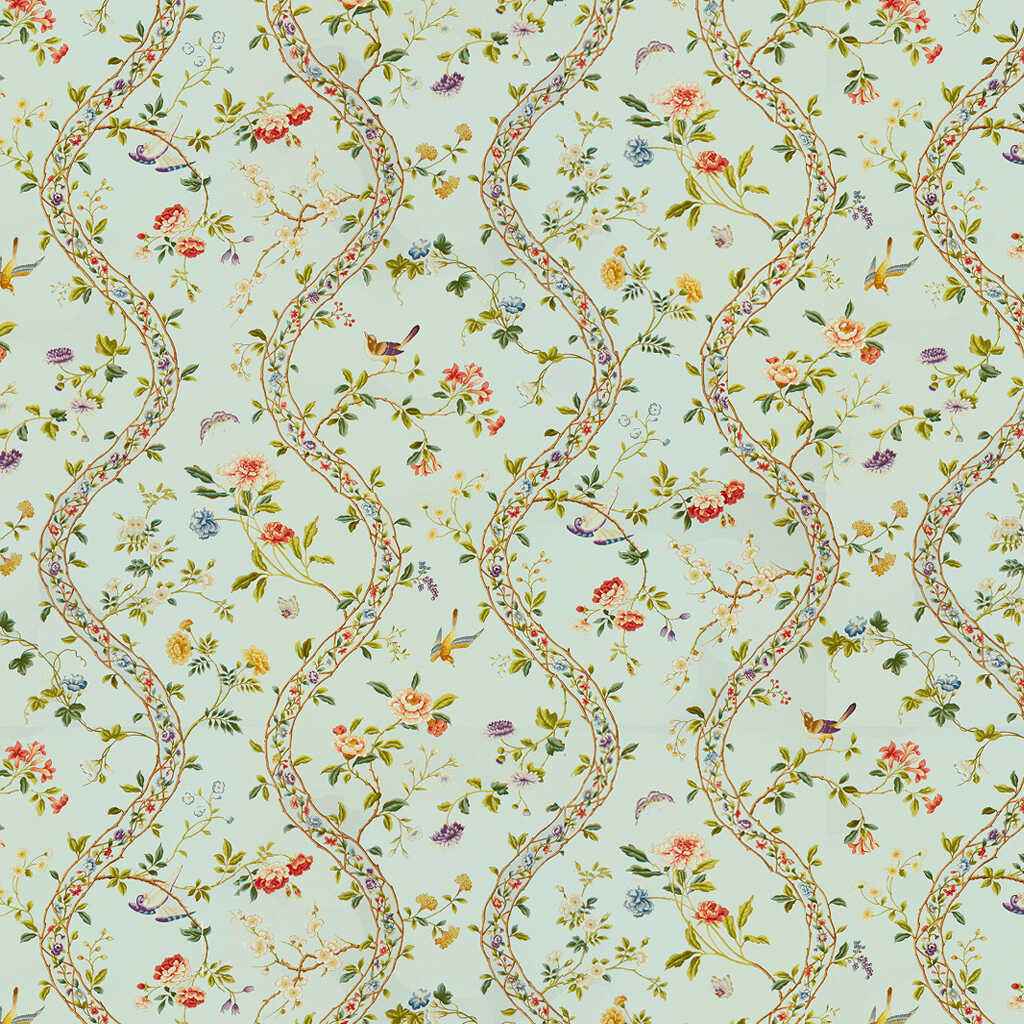 Br796812050 Silk Road Cotton Print Opal Brunschwig Fils Fabric